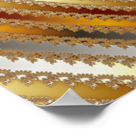 灰 – フラクタル ポスター (角)