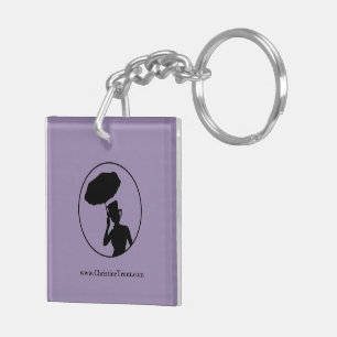 灰Keychain、Dbl霊柩車の女性は-鍵の味方しました キーホルダー