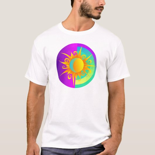 灼熱のサンムーンパープル Tシャツ (正面)