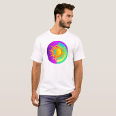 灼熱のサンムーンパープル Tシャツ (正面フル)