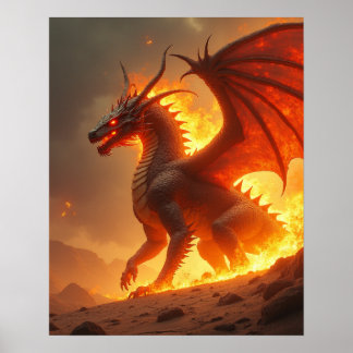 灼熱の太陽 インフェルノ ファイア ドラゴン ポスター