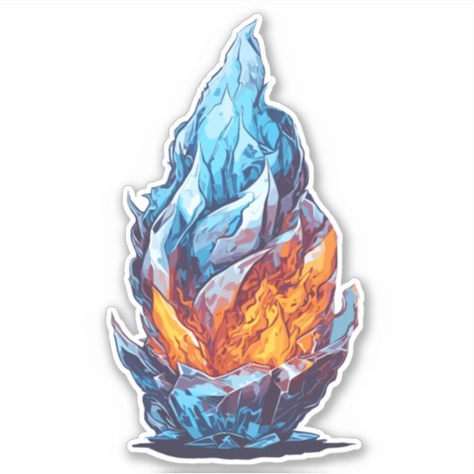 灼熱の氷 シール (正面)