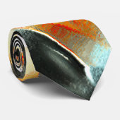 灼熱の火の上の粗い銀色の岩、強度 ネクタイ (ロール)