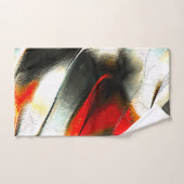 灼熱の火の上の粗い銀色の岩、強度 バスタオルセット (ハンドタオル)