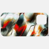 灼熱の火の上の粗い銀色の岩、強度 Case-Mate iPhoneケース (裏面 (横))