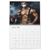 灼熱強度：消防士20XX カレンダー (1月 2027)