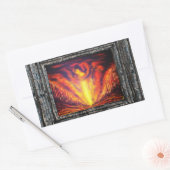 灼熱空 長方形シール (封筒)