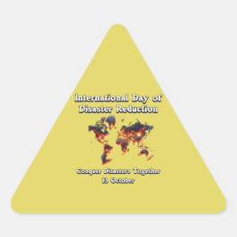 災害を一緒に克服。10/13 三角形シール