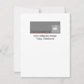 「災害ジェーン」Notecard サンキューカード (裏面)