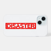 災害スタンプ iPhone 15ケース (裏面横)