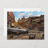 災害 – New York, NY – 赤離れを点灯しない ポストカード (正面/裏面)