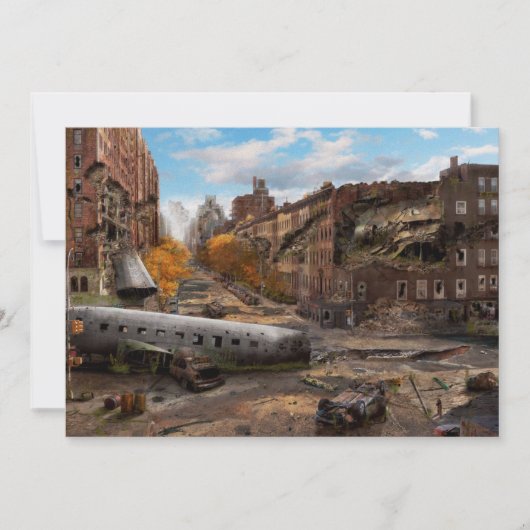 災害 – New York, NY – 赤離れを点灯しない 招待状 (正面)