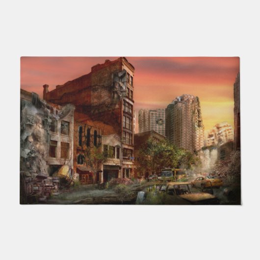 災害 – Pittsburgh, PA - Y2Kバグ ドアマット (正面)