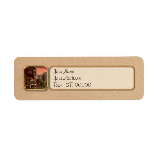 災害 – Pittsburgh, PA - Y2Kバグ ラベル (正面)