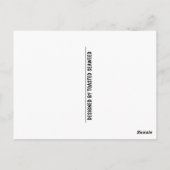 災難のジェーンポストカード ポストカード (裏面)