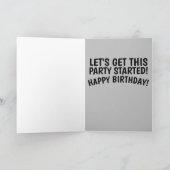 災難のジェーン誕生日カードが彼女のために カード (内部)