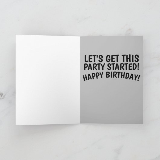 災難のジェーン誕生日カードが彼女のために カード (内部)