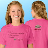 災難のジェーン、伝説の感動的引用文 Tシャツ