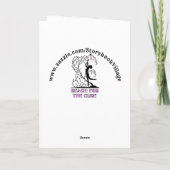 災難のメッセージカードに直面するユーモア カード (裏面)