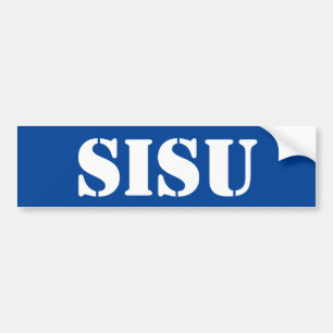 災難のSISUのフィン力のフィンランドの強さ バンパーステッカー