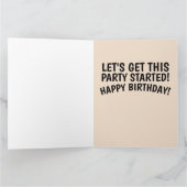 災難ジェーン誕生日の巨大な大型カード カード (内部)