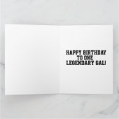 災難ジェーン誕生日女性のカーボーイグリーティングカード カード (内部)