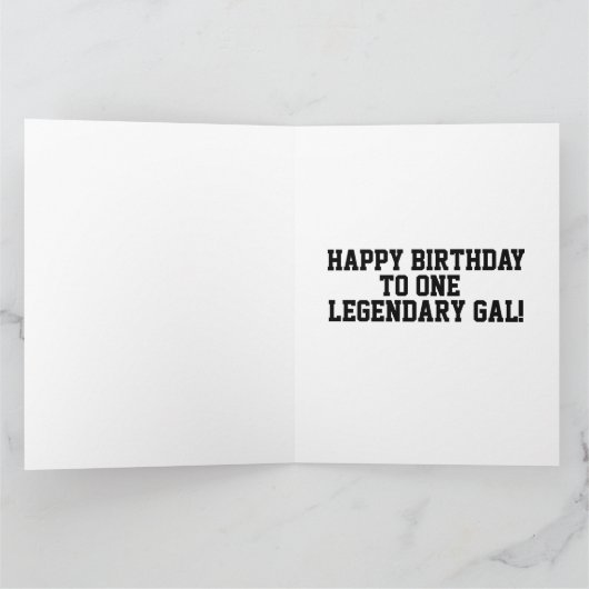 災難ジェーン誕生日女性のカーボーイグリーティングカード カード (内部)