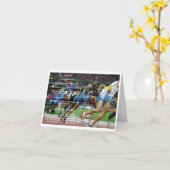 "災難"の断言のメッセージカード(ブランク) カード (黄色い花)