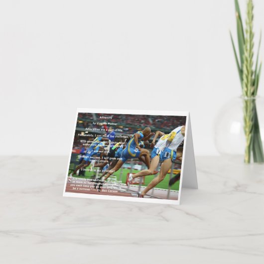 "災難"の断言のメッセージカード(ブランク) カード (正面)