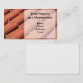 炉によって発射される赤い屋根瓦 名刺 (正面/裏面)