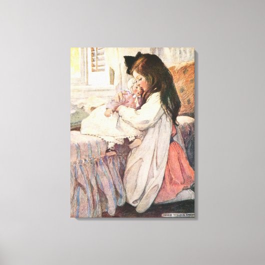 炉のような恋人の目撃プリント キャンバスプリント (正面)