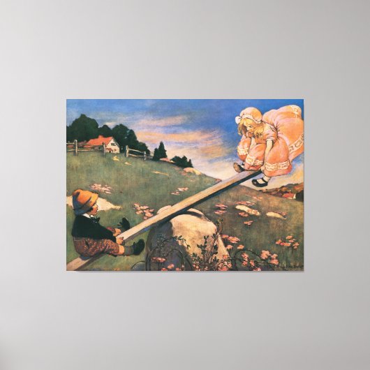 炉のような恋人の目撃プリント キャンバスプリント (正面)