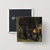 炉のインテリア、1837年 缶バッジ (正面&裏面)