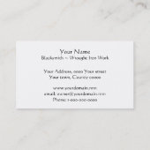 炉の鍛治屋 名刺 (裏面)