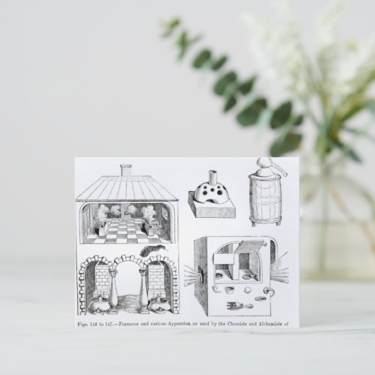 炉及び各種装置 ポストカード (スタンド正面)