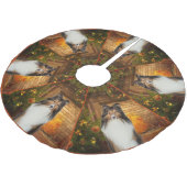 炉辺のシェットランド・シープドッグの木のスカート ブラッシュドポリエステルツリースカート (アングル)