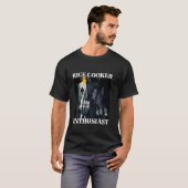 炊飯器愛好家クおもしろいリンジ懸命骨格 Tシャツ (正面フル)