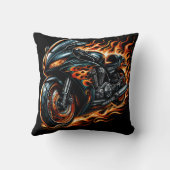 炎々としたオートバイが夜を通して轟音を上げる クッション (裏面)