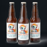 炎おもしろいベビードラゴンホームブリュービール ビールラベル<br><div class="desc">自家醸造ビールに小さなおもしろいフレーミングベビードラゴンを使用したカラフルラベルを付ける。ニーズに合わせて文字をカスタマイズする。</div>
