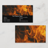 炎および火 名刺 (正面/裏面)