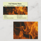 炎および火 名刺 (正面/裏面)