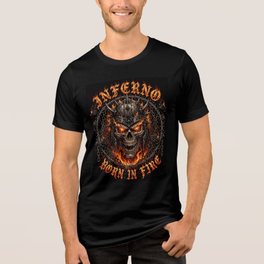 炎が生んだ地獄 トライブレンドTシャツ (正面)