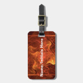 炎が黒に ラゲッジタグ (正面縦)