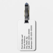 炎が黒に ラゲッジタグ (裏面縦)