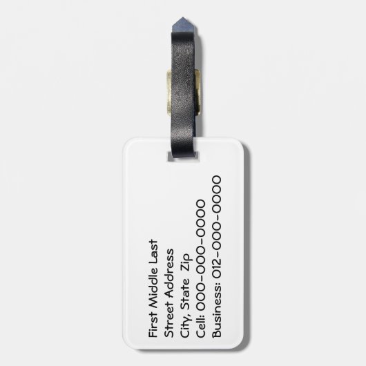 炎が黒に ラゲッジタグ (裏面縦)