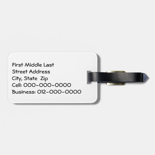 炎が黒に ラゲッジタグ (裏面横)