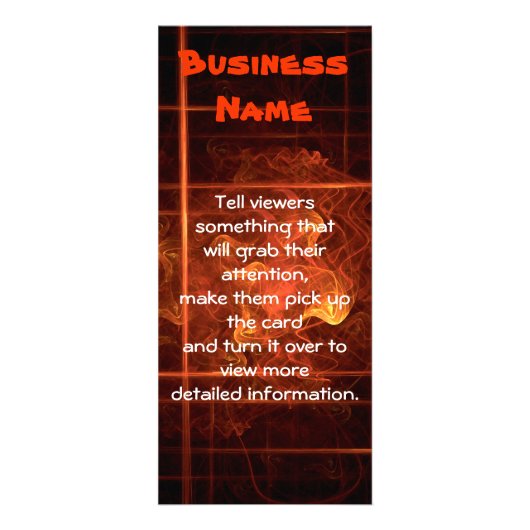 炎が黒を超える ラックカード (正面)