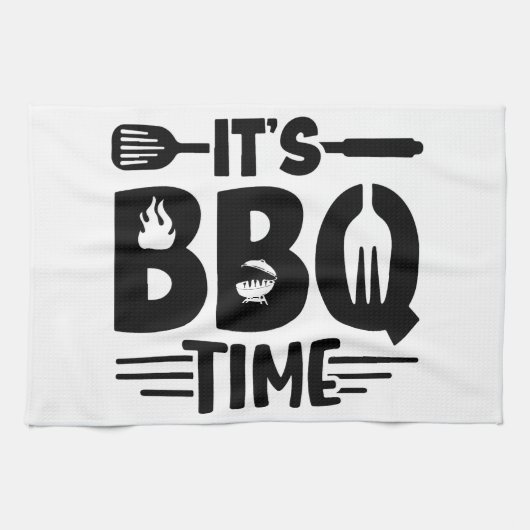 炎で焼いた喜び キッチンタオル (横)