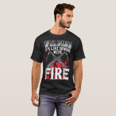炎で縫うような溶接 職業溶接工 Tr Tシャツ (正面フル)