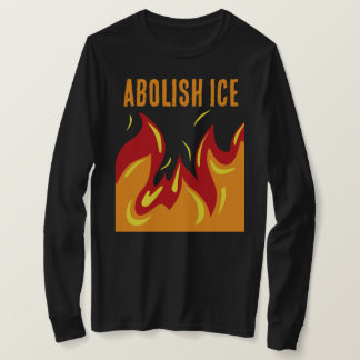 炎でICEを廃止せよ Tシャツ